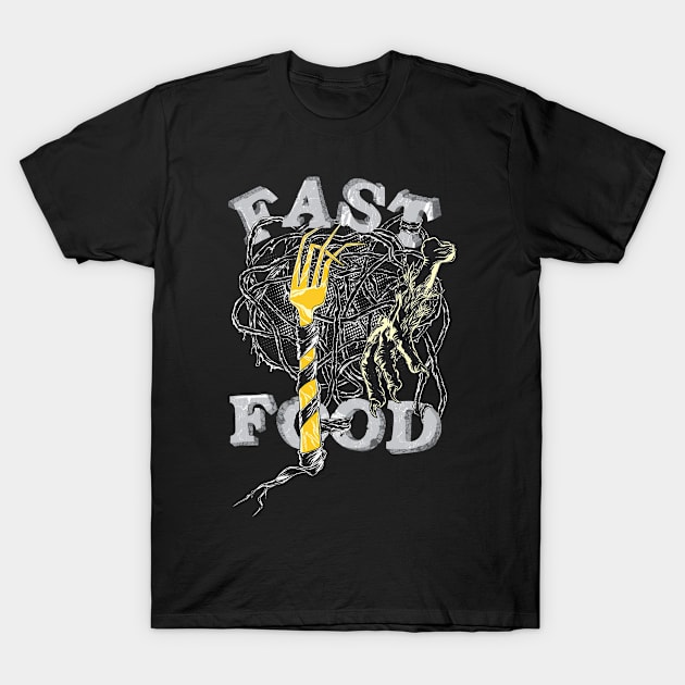 Fast Food Horror Design T-Shirt by Jarecrow 